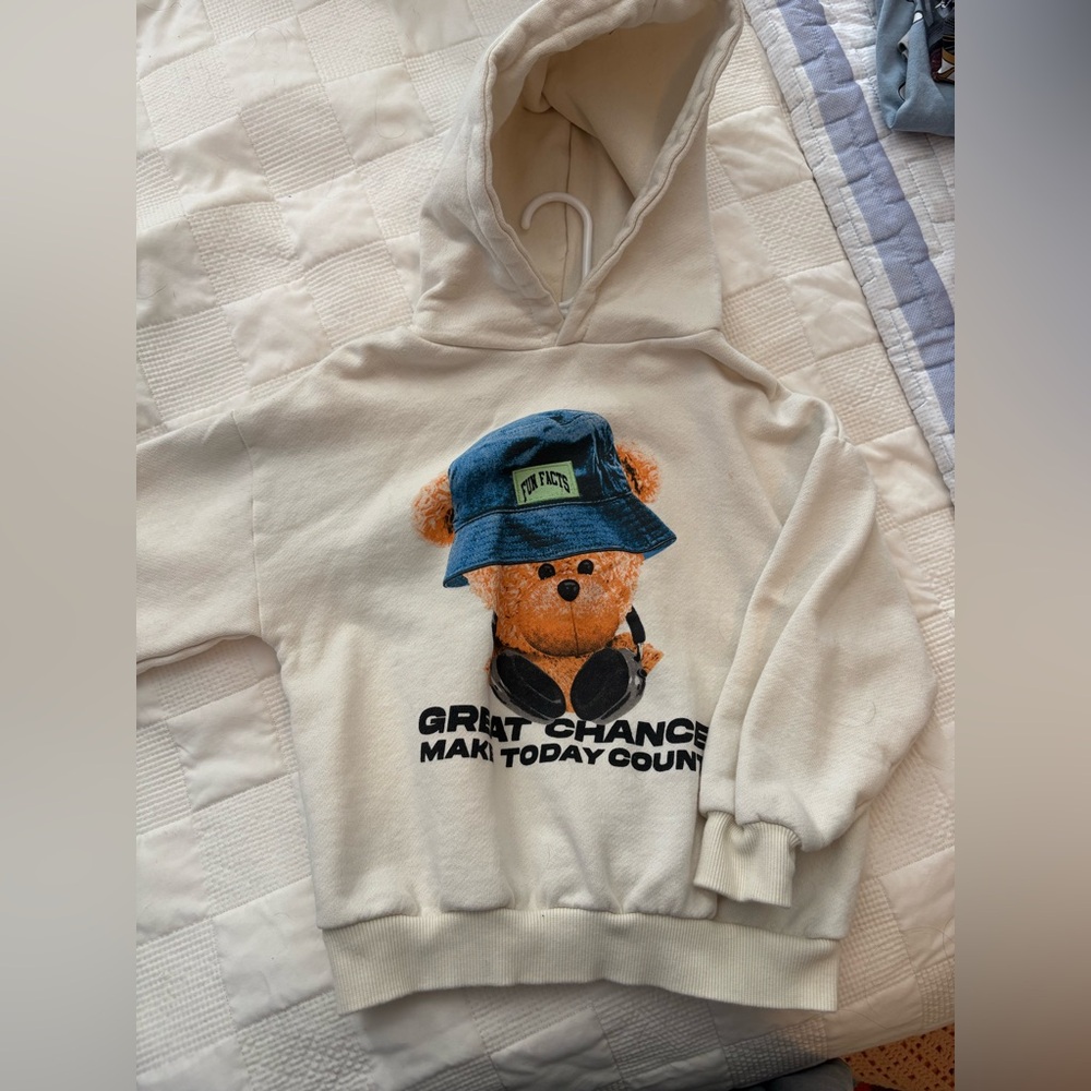 Zara Kids Bear Sweatshirt Size 6